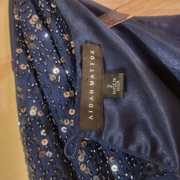 🍾🥂 100% silk cocktail dress. Aiden Mattox. - Picture 6 of 8